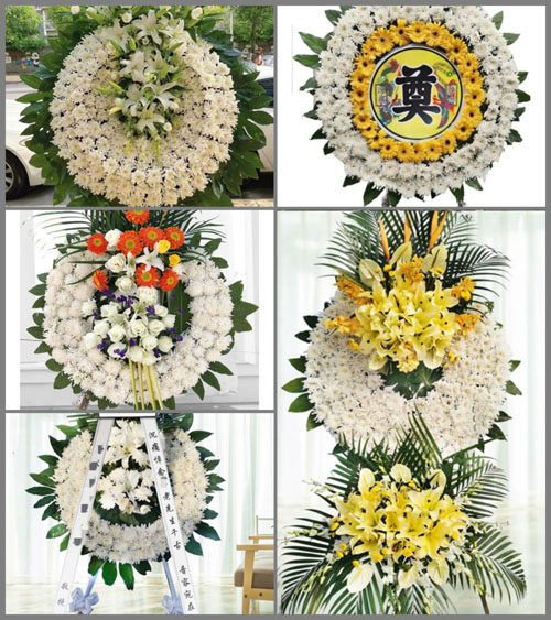 湖北武汉市新洲区旧街街道九明湾村花圈速递