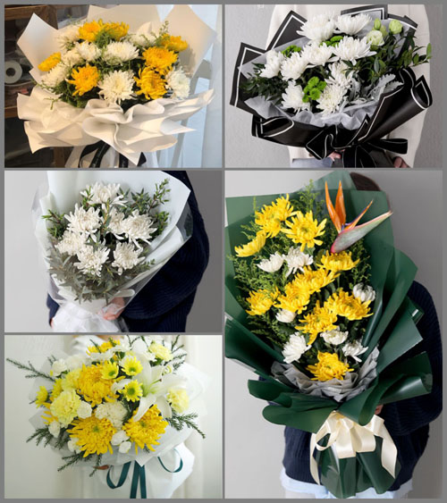 湖北武汉市新洲区旧街街道九明湾村白事花束代送